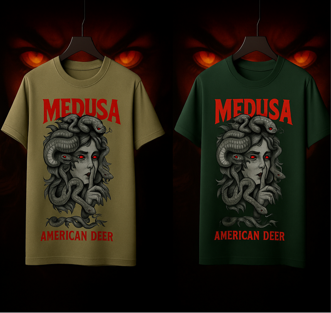 “Medusa” T- Shirt Premium Lycra cotton American Deer