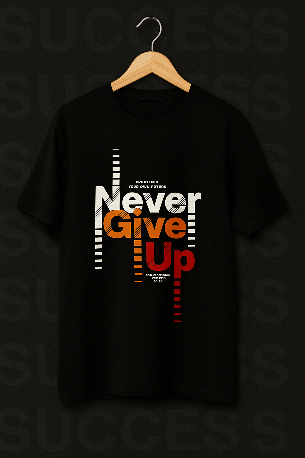 " Never Give Up " American Deer Premium T-Shirt